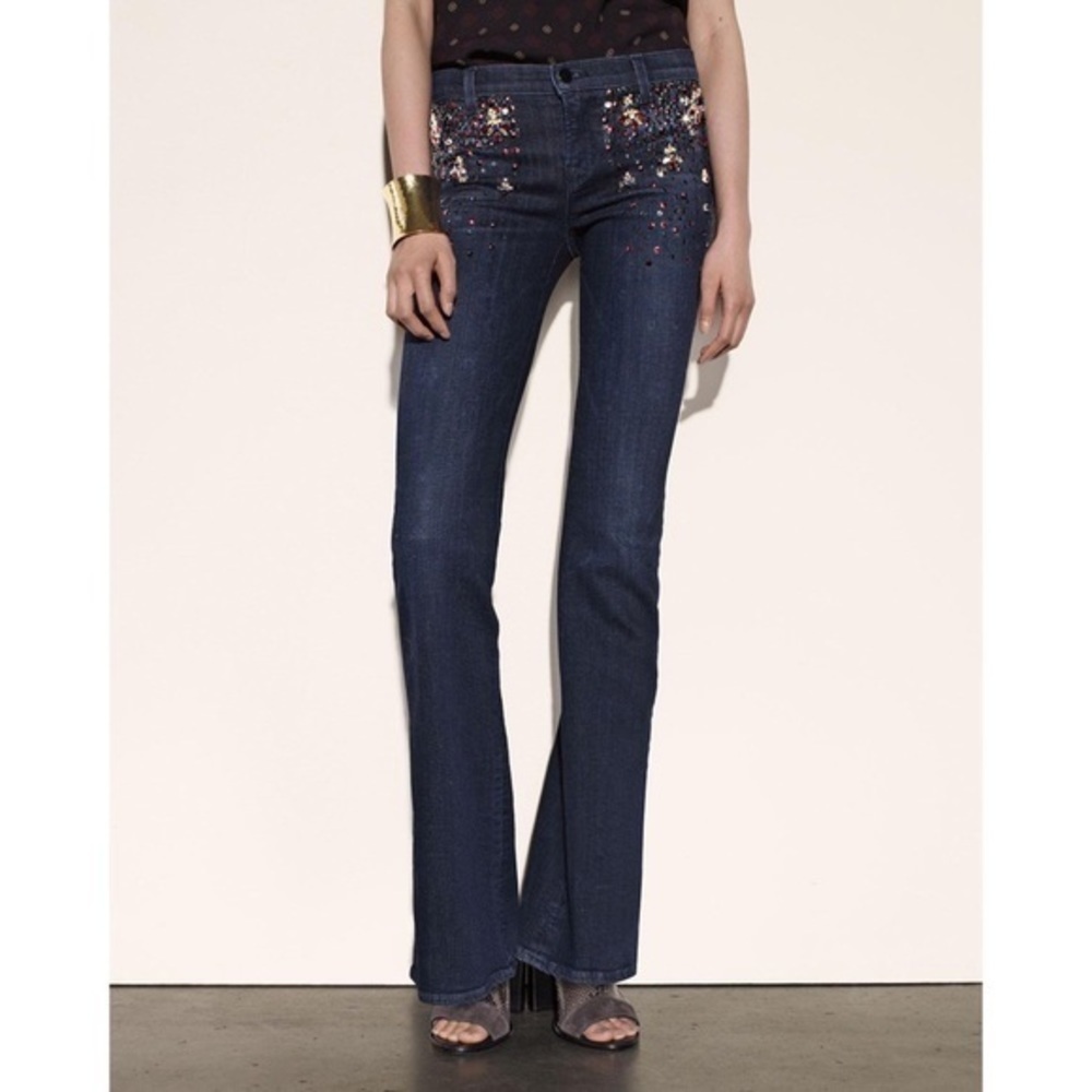 J Brand Charlotte Embellished Jeans